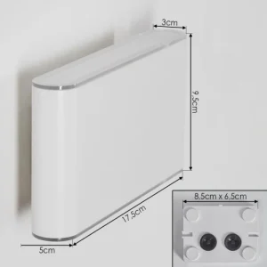 hofstein Paranhas Lampe murale d´extérieur, Luminaire de salle de bain, Luminaire Up & Down, Applique murale Blanc, 1 lumière* Lampes Modernes