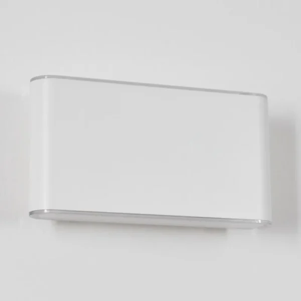 hofstein Paranhas Lampe murale d´extérieur, Luminaire de salle de bain, Luminaire Up & Down, Applique murale Blanc, 1 lumière* Lampes Modernes