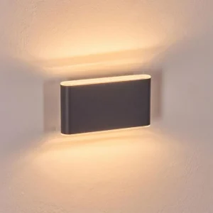 hofstein Paranhas Lampe murale d´extérieur, Luminaire de salle de bain, Luminaire Up & Down, Applique murale Anthracite, 1 lumière* Lampes Modernes