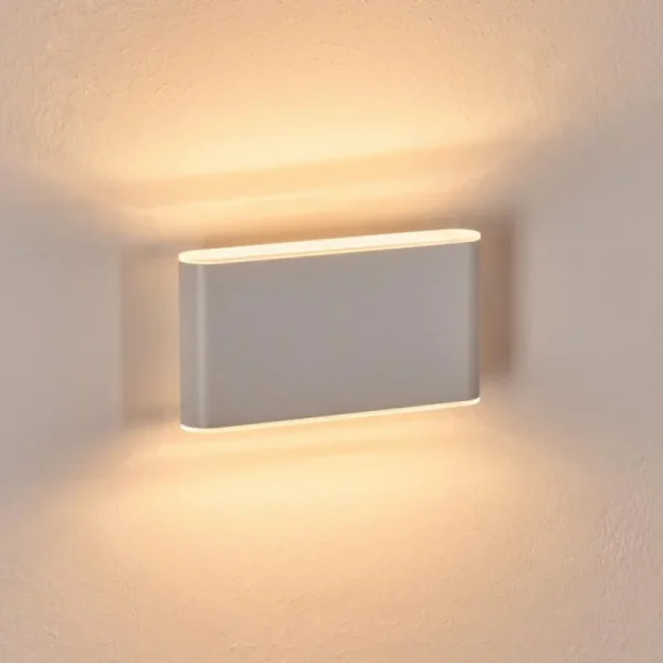hofstein Paranhas Lampe murale d´extérieur, Luminaire de salle de bain, Luminaire Up & Down, Applique murale Blanc, 1 lumière* Lampes Modernes