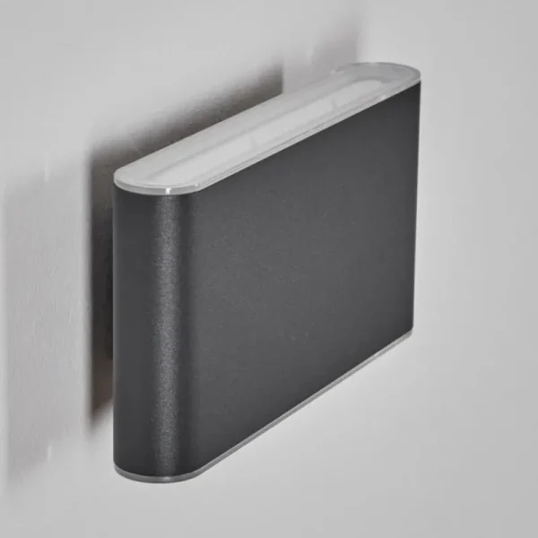 hofstein Paranhas Lampe murale d´extérieur, Luminaire de salle de bain, Luminaire Up & Down, Applique murale Anthracite, 1 lumière* Lampes Modernes