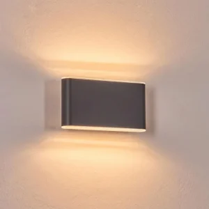 hofstein Paranhas Lampe murale d´extérieur, Luminaire de salle de bain, Luminaire Up & Down, Applique murale Anthracite, 1 lumière* Lampes Modernes