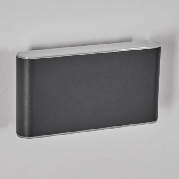 hofstein Paranhas Lampe murale d´extérieur, Luminaire de salle de bain, Luminaire Up & Down, Applique murale Anthracite, 1 lumière* Lampes Modernes