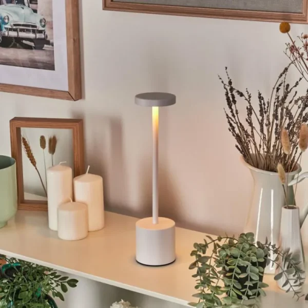 hofstein Parel Lampe à poser LED Blanc, 1 lumière* Lampes Modernes