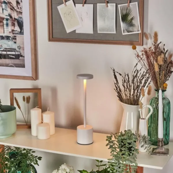 hofstein Parel Lampe à poser LED Blanc, 1 lumière* Lampes Modernes