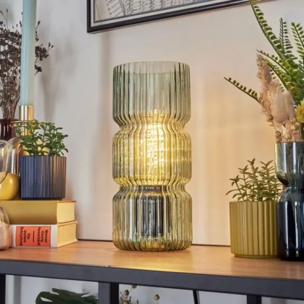 hofstein Penteado Lampe à poser Noir, 1 lumière* Lampes En Verre