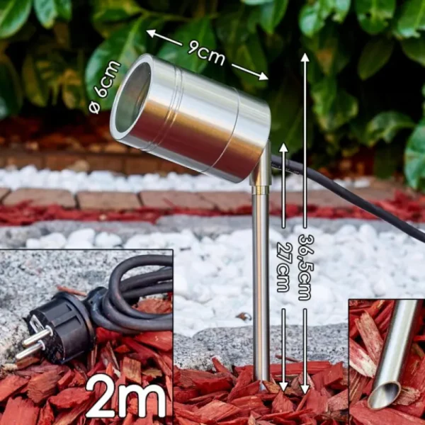 hofstein Pieu de jardin Froslev Chrome, 1 lumière* Lampes Modernes