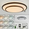 hofstein Plafonnier Almograve LED Blanc, 1 lumière, Télécommandes* Lampes Modernes