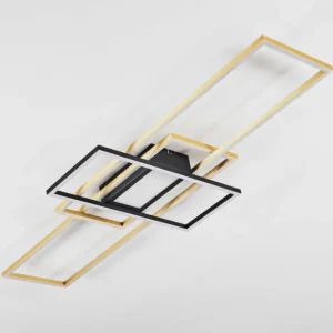 hofstein Plafonnier Alsterbro LED Noir, 1 lumière* Lampes Modernes