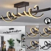 hofstein Plafonnier Alvarim LED Noir, 1 lumière* Lampes Modernes