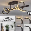 hofstein Plafonnier Alvarim LED Noir, 1 lumière* Lampes Modernes