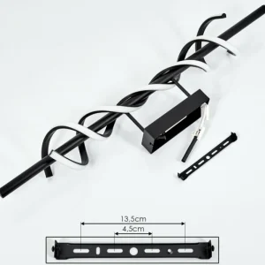 hofstein Plafonnier Alvarim LED Noir, 1 lumière* Lampes Modernes