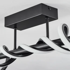 hofstein Plafonnier Alvarim LED Noir, 1 lumière* Lampes Modernes