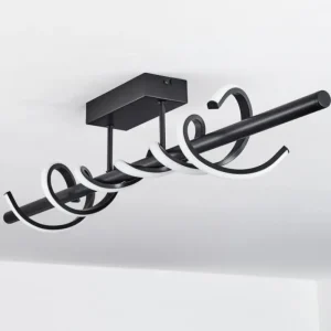 hofstein Plafonnier Alvarim LED Noir, 1 lumière* Lampes Modernes