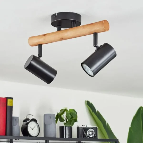 hofstein Plafonnier Arbrentin Écru, Noir, 2 lumières* Lampes Modernes