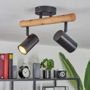 hofstein Plafonnier Arbrentin Écru, Noir, 2 lumières* Lampes Modernes