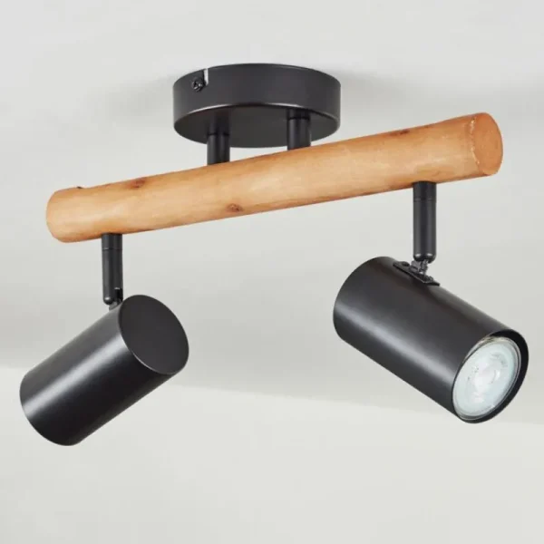 hofstein Plafonnier Arbrentin Écru, Noir, 2 lumières* Lampes Modernes