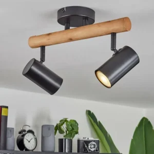 hofstein Plafonnier Arbrentin Écru, Noir, 2 lumières* Lampes Modernes
