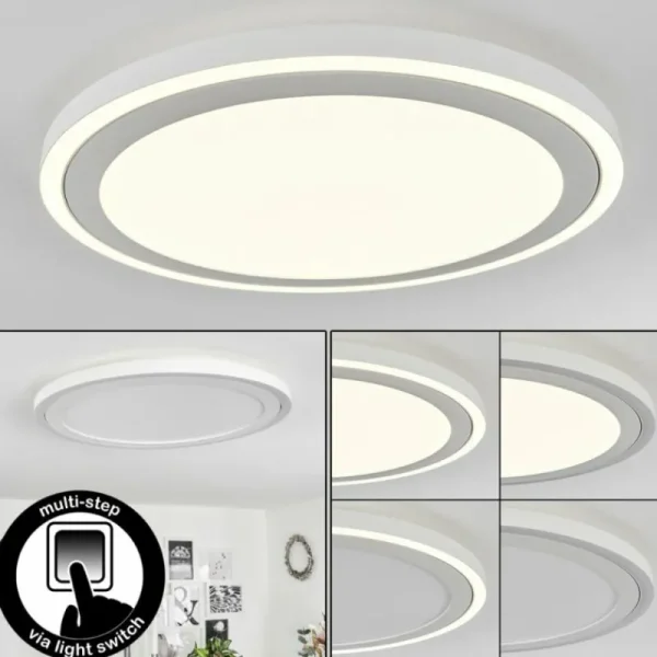 hofstein Plafonnier Audrieu LED Blanc, 2 lumières* Lampes Modernes