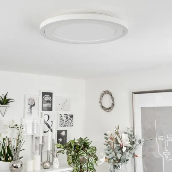 hofstein Plafonnier Audrieu LED Blanc, 2 lumières* Lampes Modernes