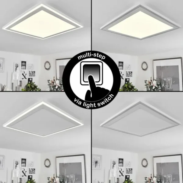 hofstein Plafonnier Audrieu LED Blanc, 2 lumières* Lampes Modernes