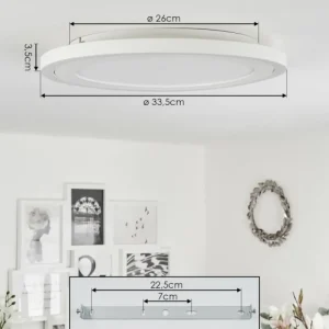 hofstein Plafonnier Audrieu LED Blanc, 2 lumières* Lampes Modernes