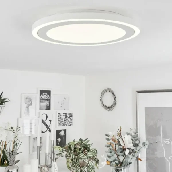 hofstein Plafonnier Audrieu LED Blanc, 2 lumières* Lampes Modernes