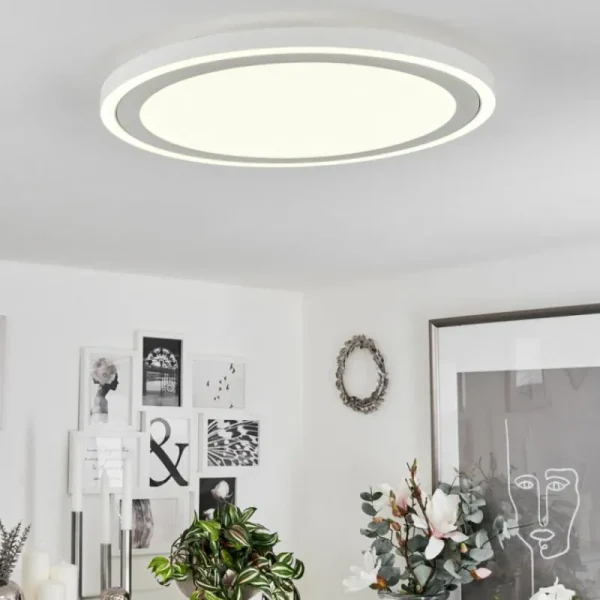 hofstein Plafonnier Audrieu LED Blanc, 2 lumières* Lampes Modernes