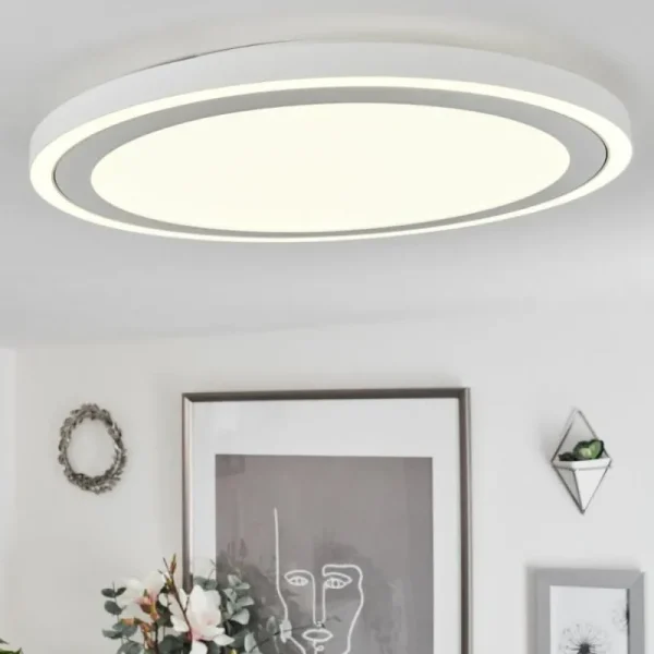 hofstein Plafonnier Audrieu LED Blanc, 2 lumières* Lampes Modernes