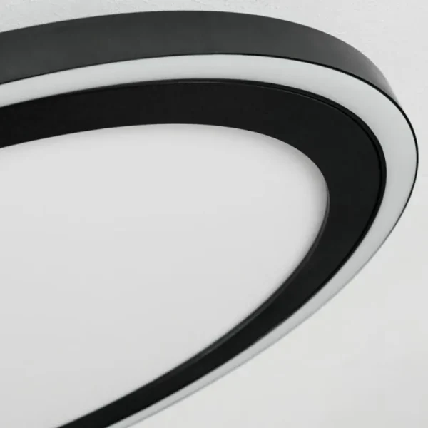 hofstein Plafonnier Audrieu LED Noir, Blanc, 2 lumières* Lampes Modernes