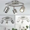 hofstein Plafonnier Autilla LED Nickel mat, Blanc, 3 lumières* Lampes Modernes