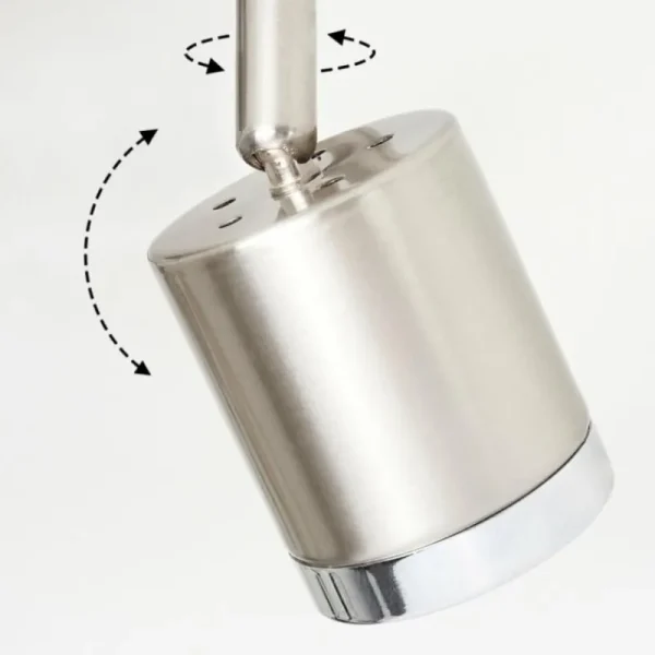 hofstein Plafonnier Autilla LED Nickel mat, Blanc, 3 lumières* Lampes Modernes