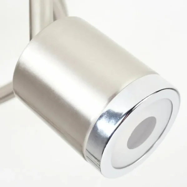 hofstein Plafonnier Autilla LED Nickel mat, Blanc, 3 lumières* Lampes Modernes