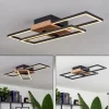 hofstein Plafonnier Avelal LED Bois clair, Couleur bois, Noir, 1 lumière* Lampes Modernes