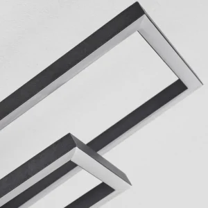 hofstein Plafonnier Avelal LED Bois clair, Couleur bois, Noir, 1 lumière* Lampes Modernes