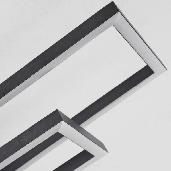 hofstein Plafonnier Avelal LED Bois clair, Couleur bois, Noir, 1 lumière* Lampes Modernes