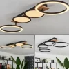 hofstein Plafonnier Avelal LED Brun, Couleur bois, Noir, 1 lumière* Lampes Modernes