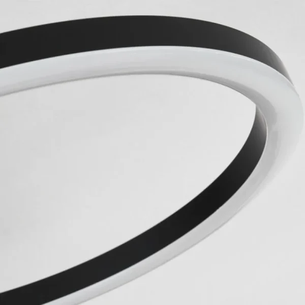 hofstein Plafonnier Avelal LED Brun, Couleur bois, Noir, 1 lumière* Lampes Modernes