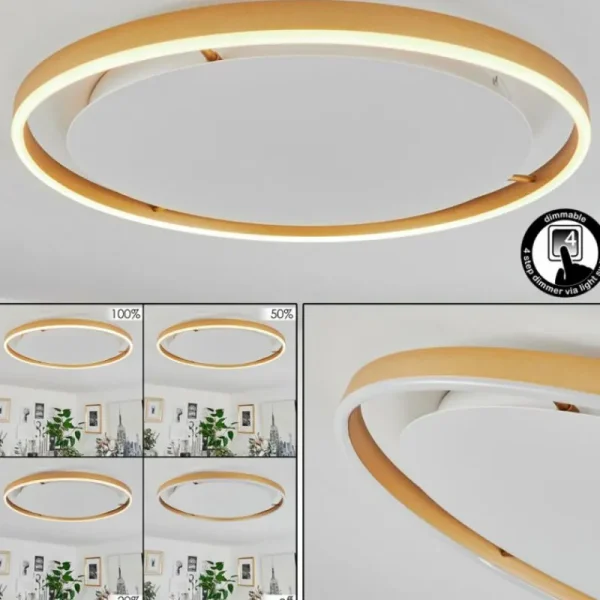 hofstein Plafonnier Barril LED Blanc, 1 lumière* Lampes Modernes