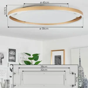 hofstein Plafonnier Barril LED Blanc, 1 lumière* Lampes Modernes