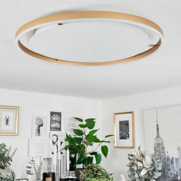hofstein Plafonnier Barril LED Blanc, 1 lumière* Lampes Modernes