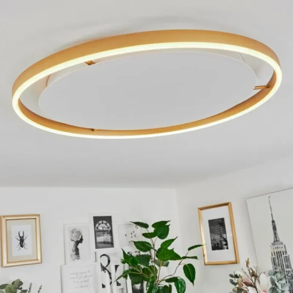 hofstein Plafonnier Barril LED Blanc, 1 lumière* Lampes Modernes