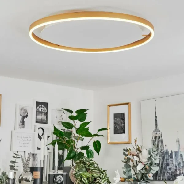 hofstein Plafonnier Barril LED Blanc, 1 lumière* Lampes Modernes