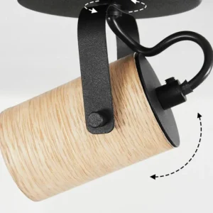 hofstein Plafonnier Beleco Écru, Noir, 1 lumière* Lampes Modernes