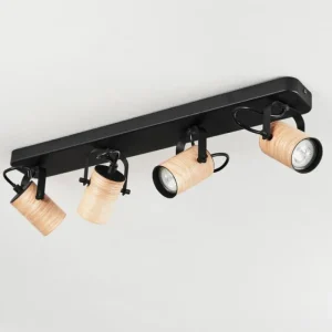 hofstein Plafonnier Beleco Écru, Noir, 4 lumières* Lampes Modernes