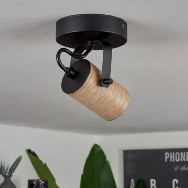 hofstein Plafonnier Beleco Écru, Noir, 1 lumière* Lampes Modernes