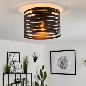 hofstein Plafonnier Bust Noir, 1 lumière* Lampes Modernes