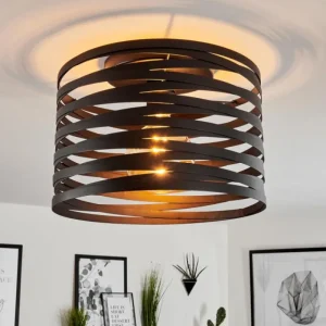 hofstein Plafonnier Bust Noir, 1 lumière* Lampes Modernes