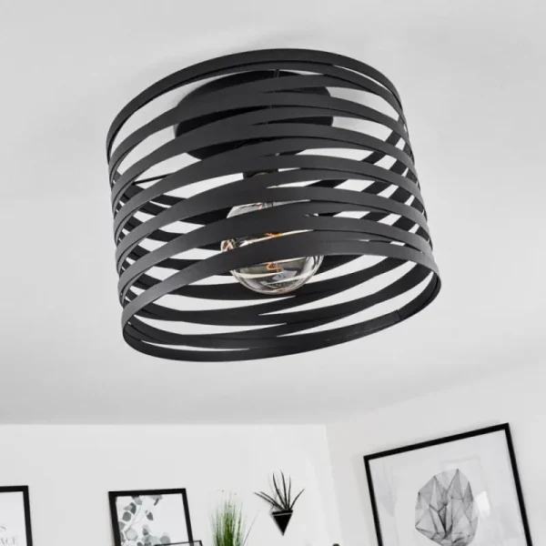 hofstein Plafonnier Bust Noir, 1 lumière* Lampes Modernes