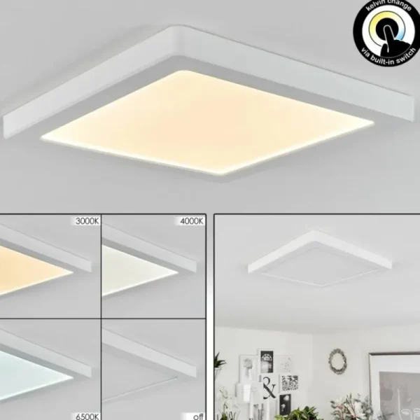 hofstein Plafonnier Canditas LED Blanc, 1 lumière* Lampes Modernes